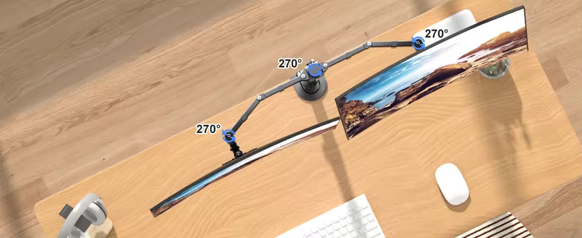 Dual LCD & LED Monitor Arm